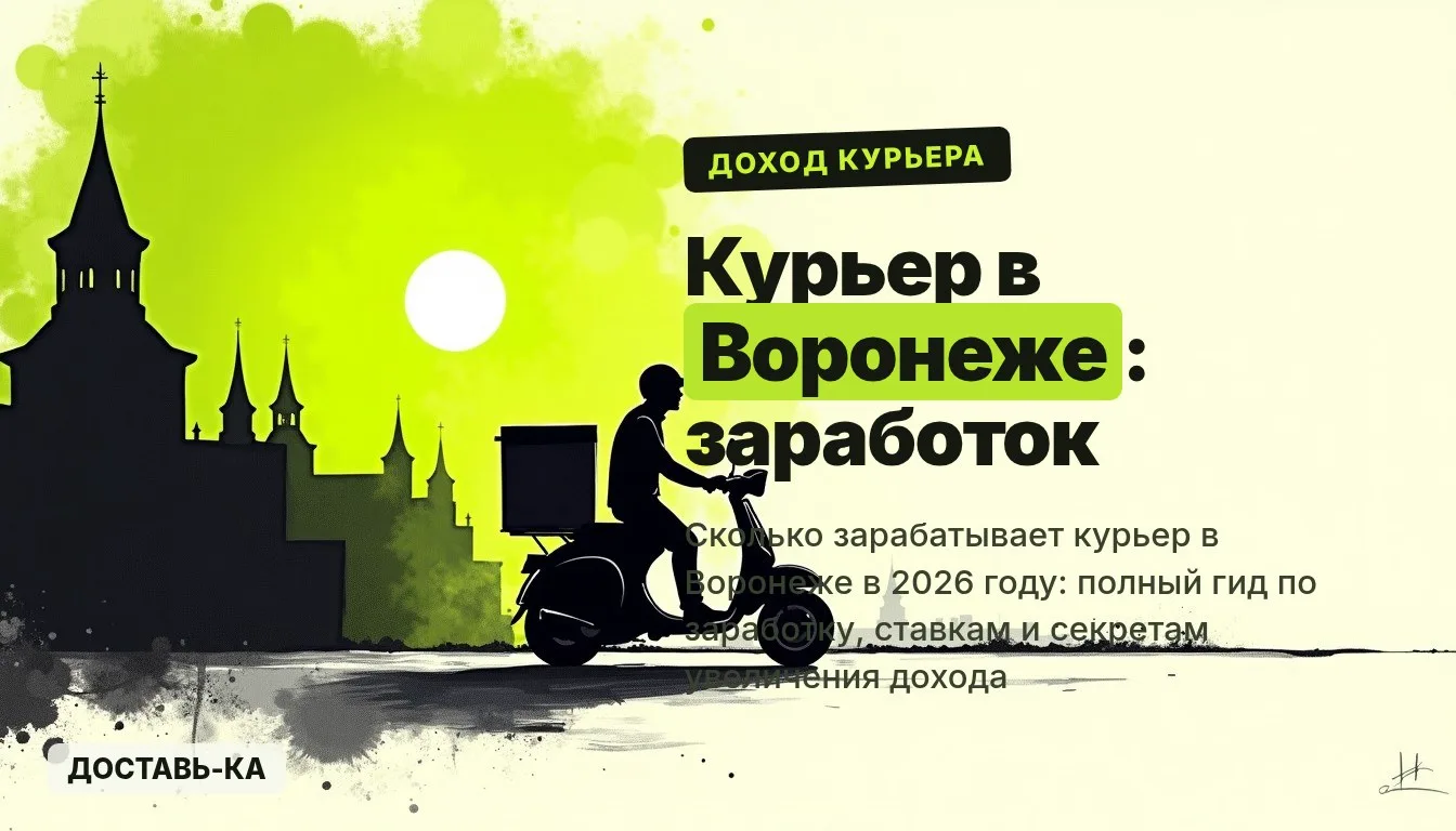 Сколько зарабатывает курьер в Воронеже в 2026 году: доходы, ставки и секреты успеха