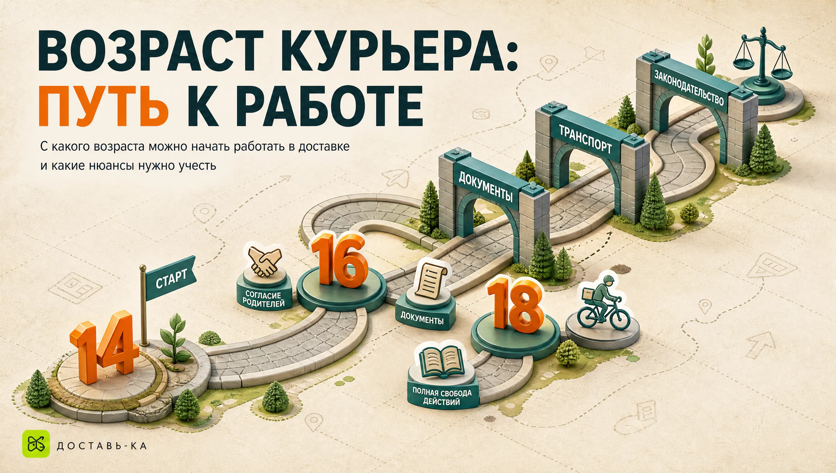 Со скольки лет берут курьером в Яндекс.Еду и Яндекс.Доставку в 2026 году?