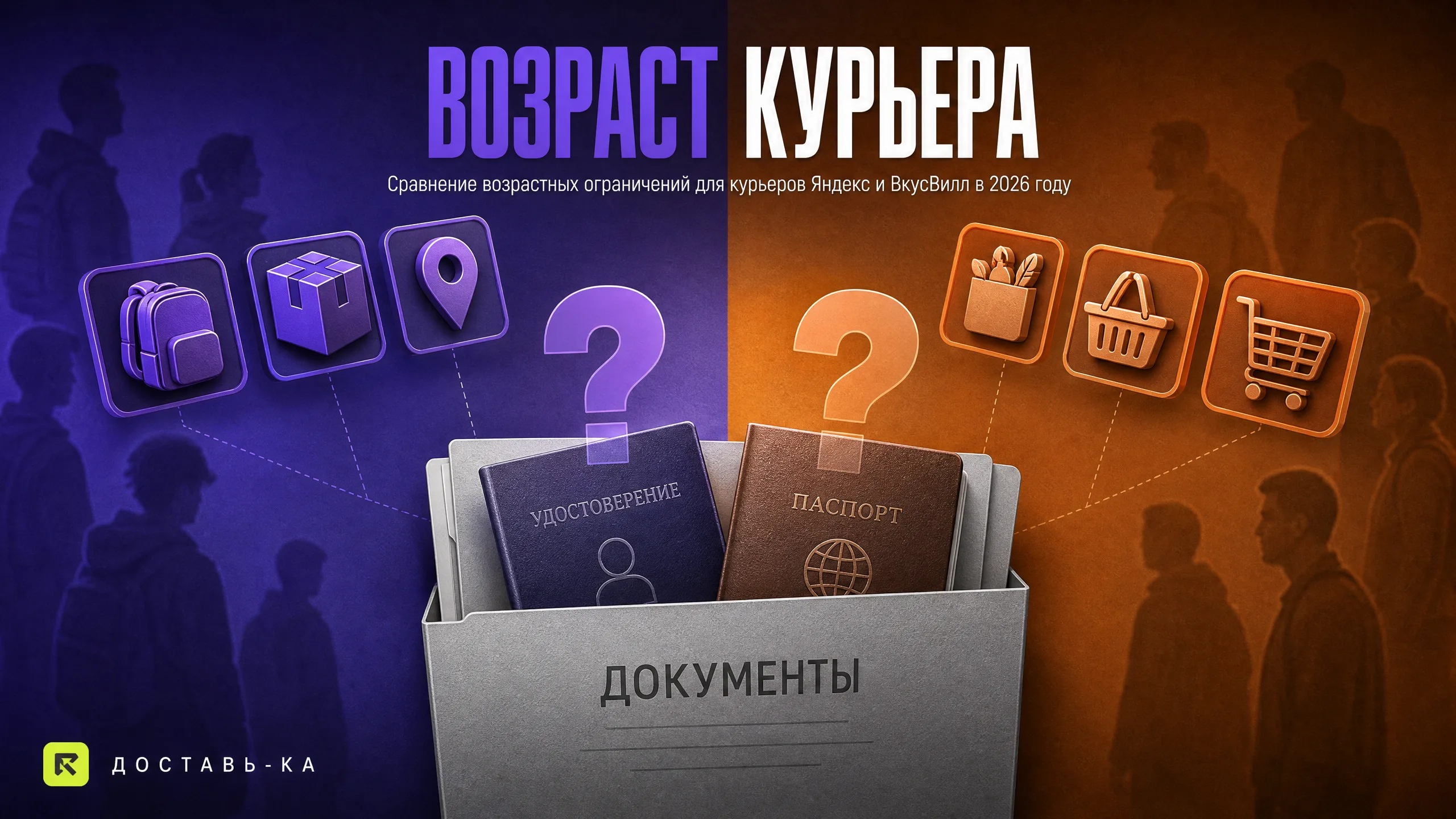 Со скольки лет можно работать курьером: Яндекс vs ВкусВилл в 2026 году