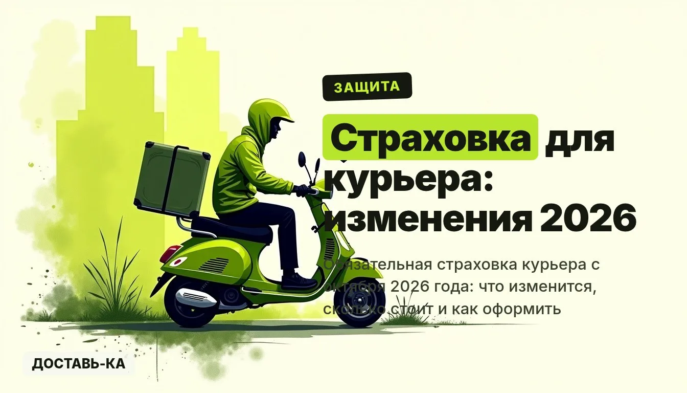 Страховка для курьера в 2026 году: что изменится с октября и сколько стоит