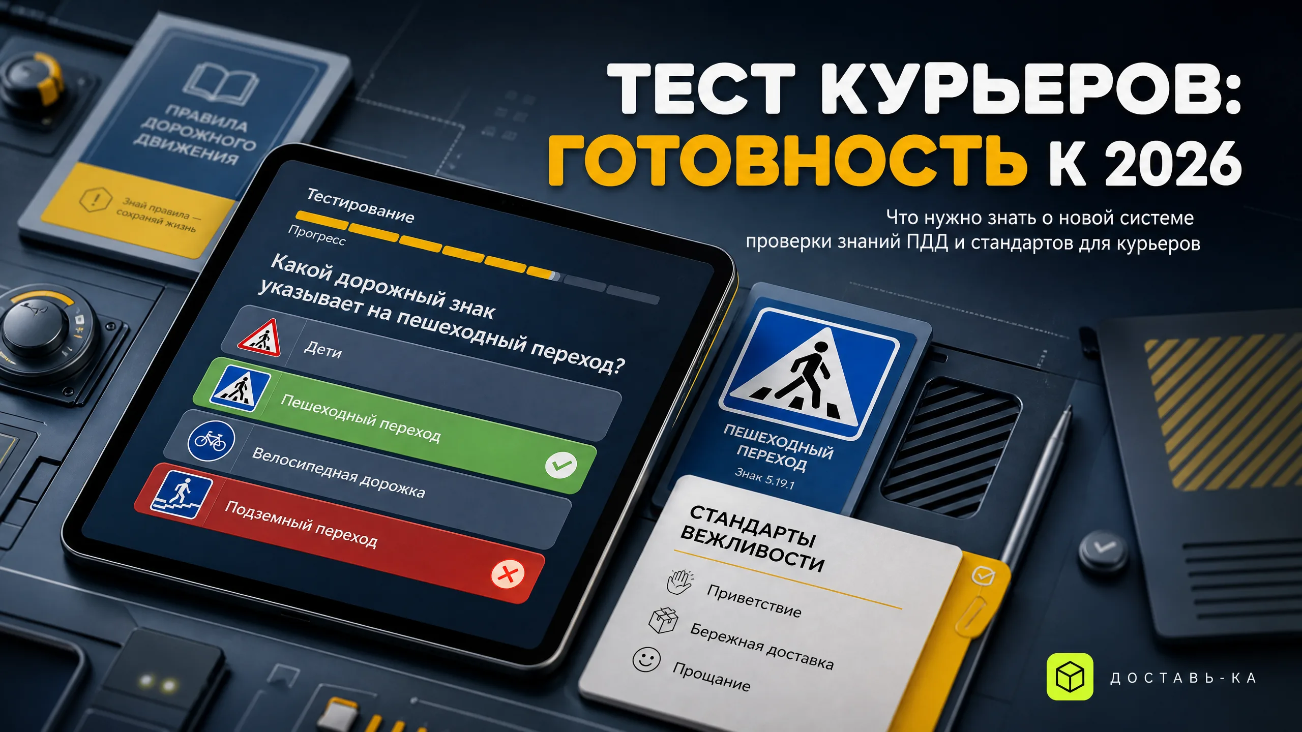 Обязательное тестирование курьеров в Москве 2026: что изменится