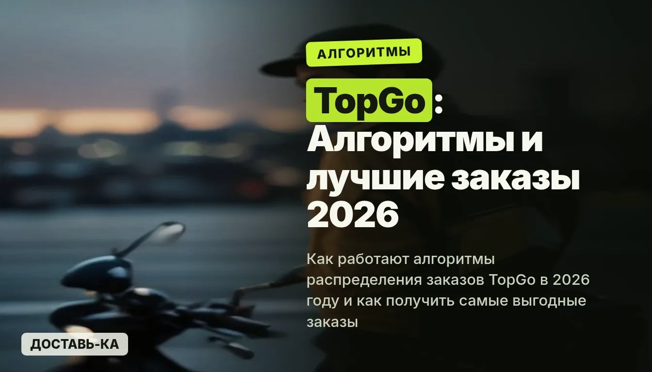 TopGo: как работают алгоритмы распределения заказов и как получить лучшие в 2026 году