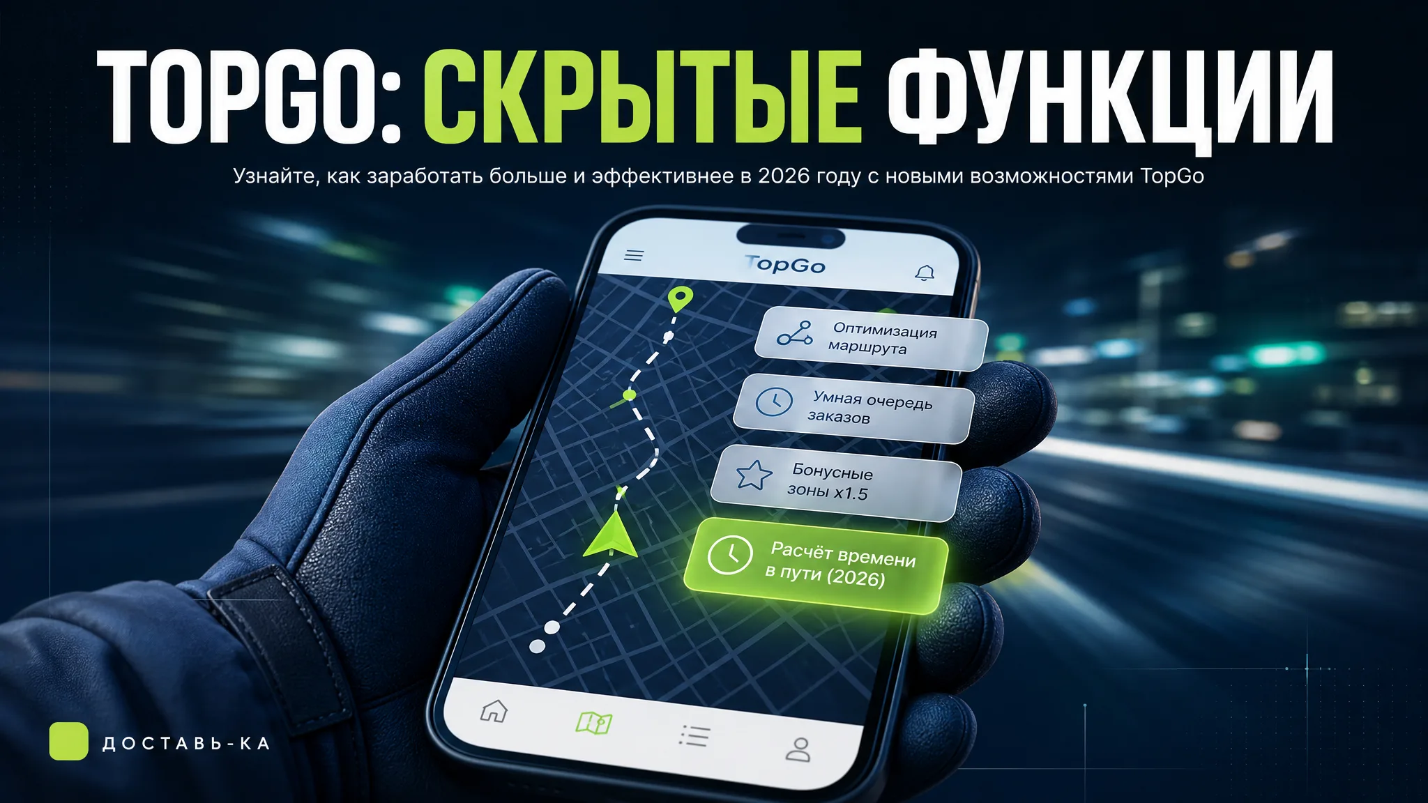 TopGo: скрытые функции приложения для увеличения заработка в 2026 году