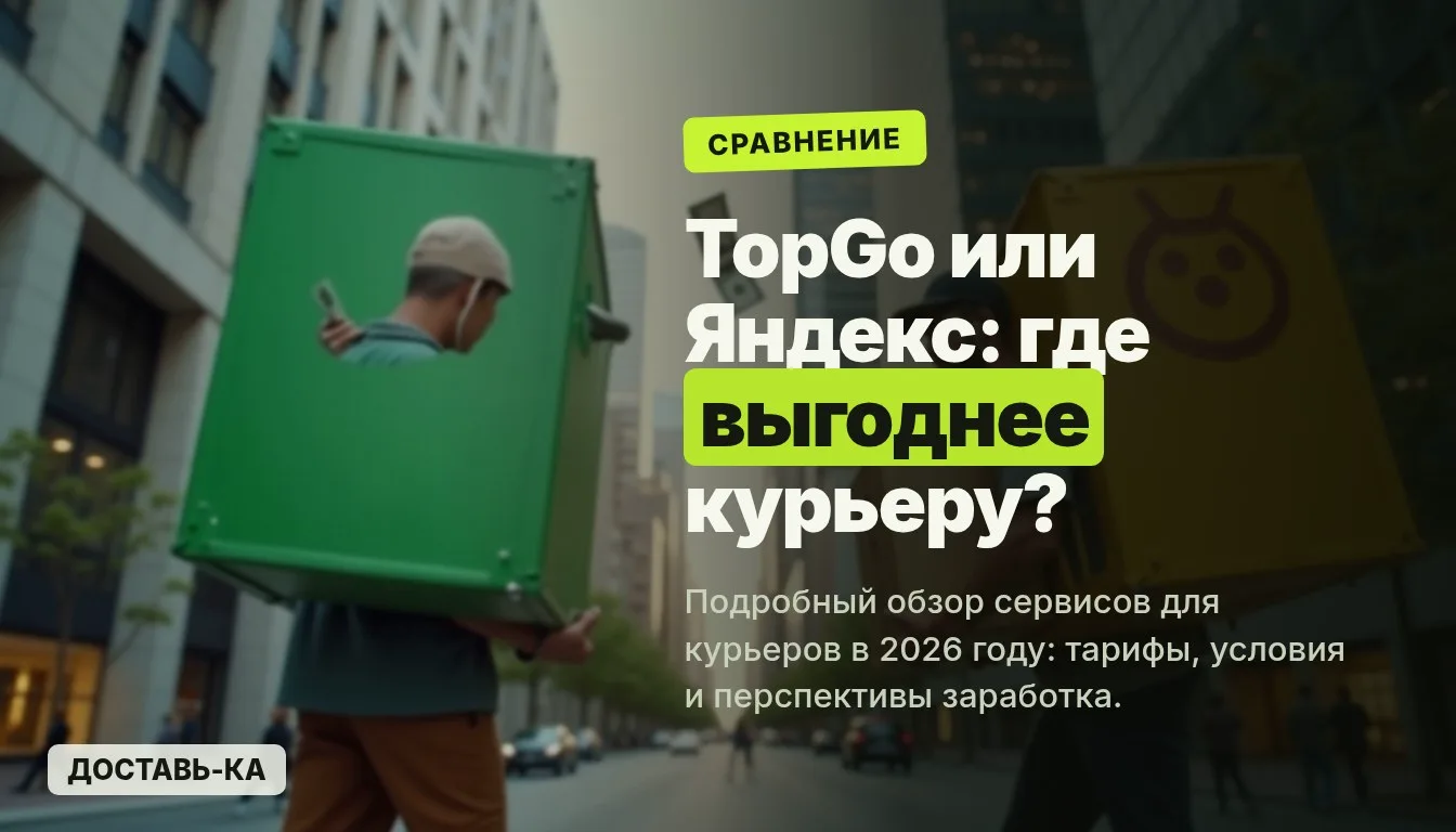 TopGo или Яндекс: где курьеру выгоднее в 2026 году?