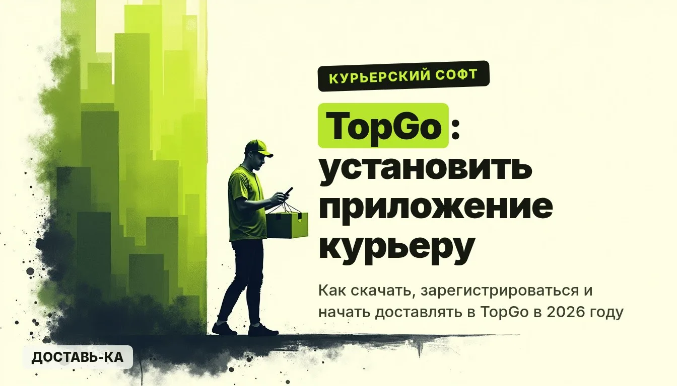 TopGo: как установить приложение и начать работать курьером в 2026 году