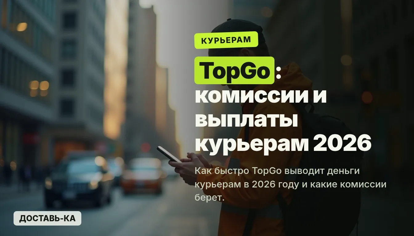 TopGo: какие комиссии и как быстро выплачивают курьерам в 2026 году