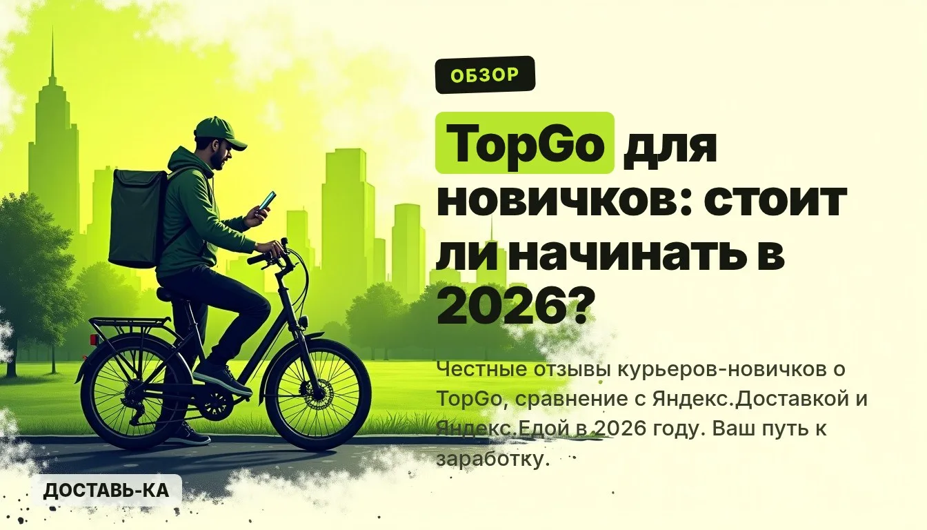 TopGo отзывы курьеров-новичков: стоит ли начинать в 2026 году?