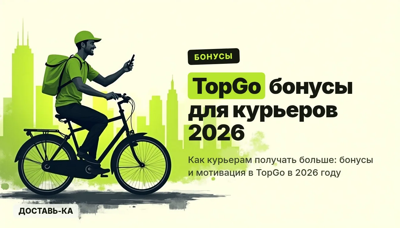 TopGo: бонусы и мотивация для курьеров в 2026 году