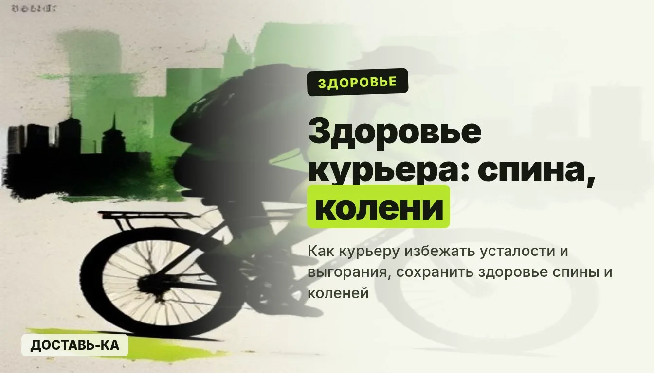 Курьерский марафон: как сохранить здоровье спины и коленей и избежать выгорания в 2026 году