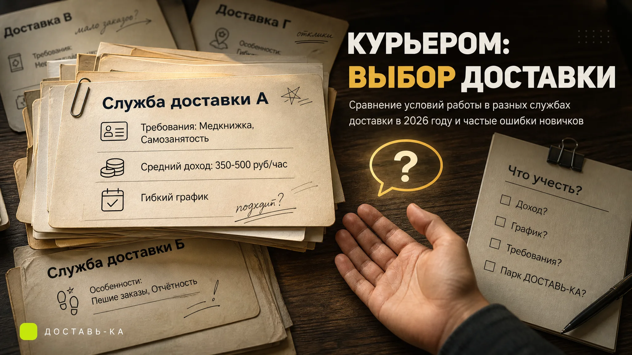 В какую доставку лучше идти курьером в 2026 году: сравнение по условиям