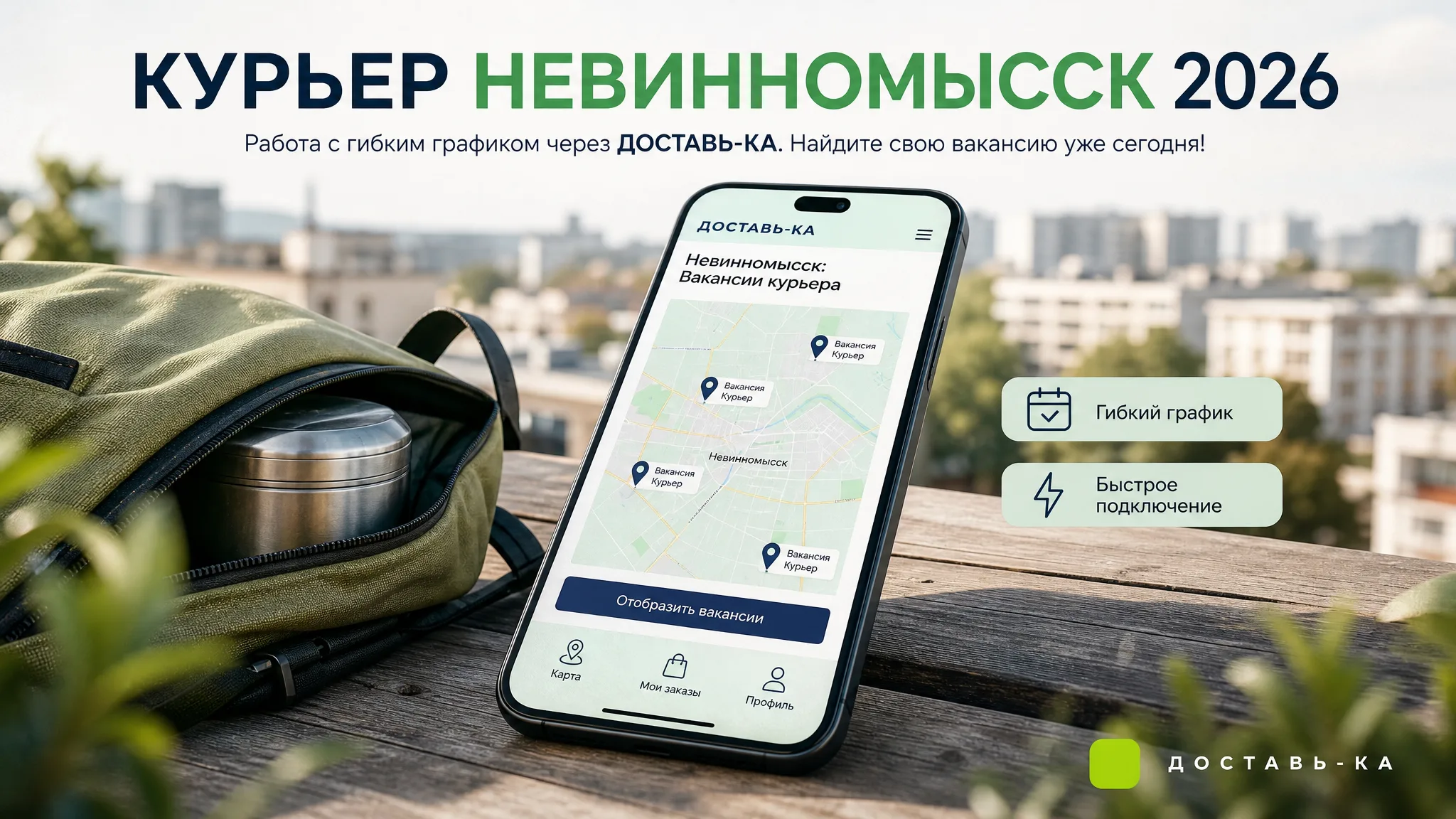 Вакансии курьера в Невинномысске: работа с гибким графиком в 2026 году