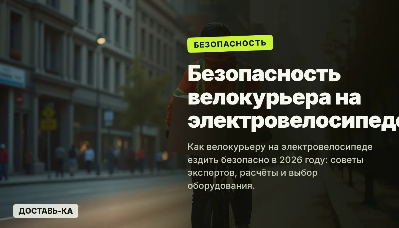 Велокурьер: безопасность на электровелосипеде — советы экспертов (2026)