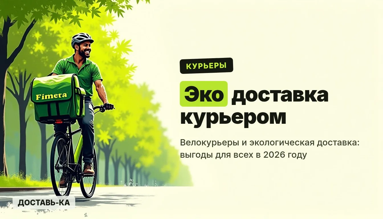 Эко доставка курьером на велосипеде: преимущества в 2026 году