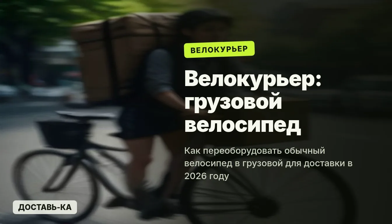 Велокурьер: как переоборудовать обычный велосипед в грузовой в 2026 году
