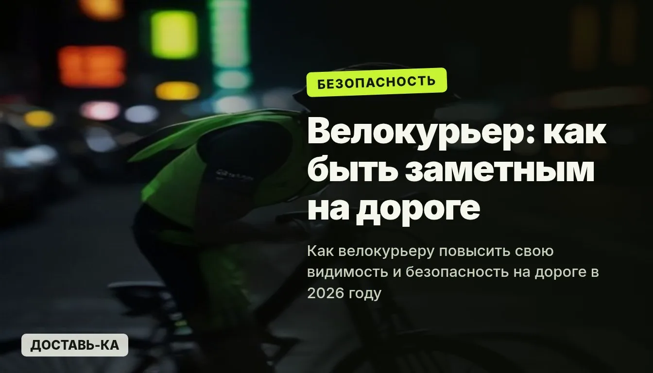 Велокурьер: как сделать велосипед максимально заметным на дороге в 2026 году