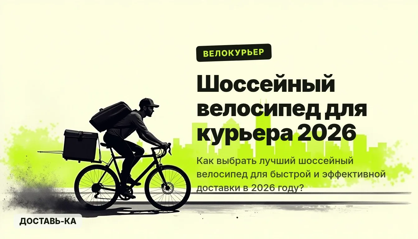 Велокурьер: как выбрать шоссейный велосипед для быстрой доставки в 2026 году