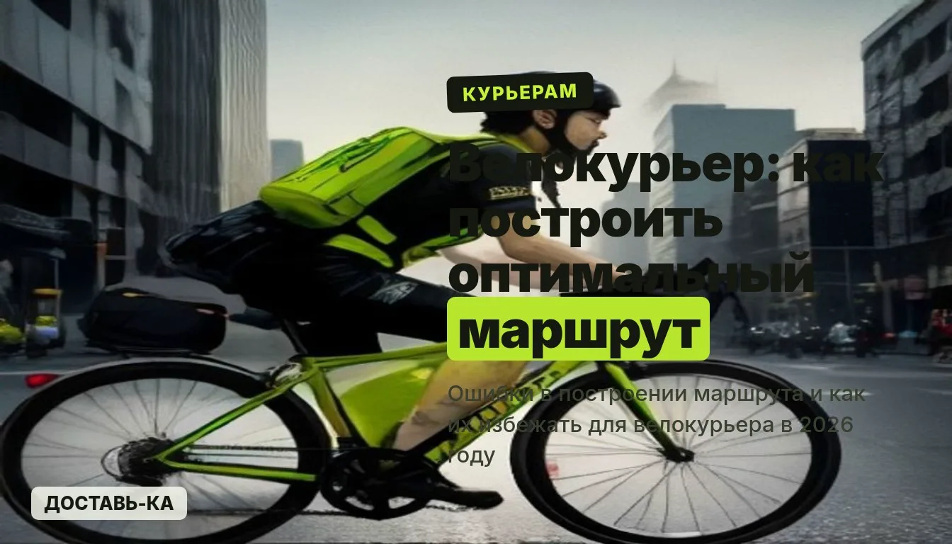 Велокурьер оптимальный маршрут: как построить и избежать пробок в 2026