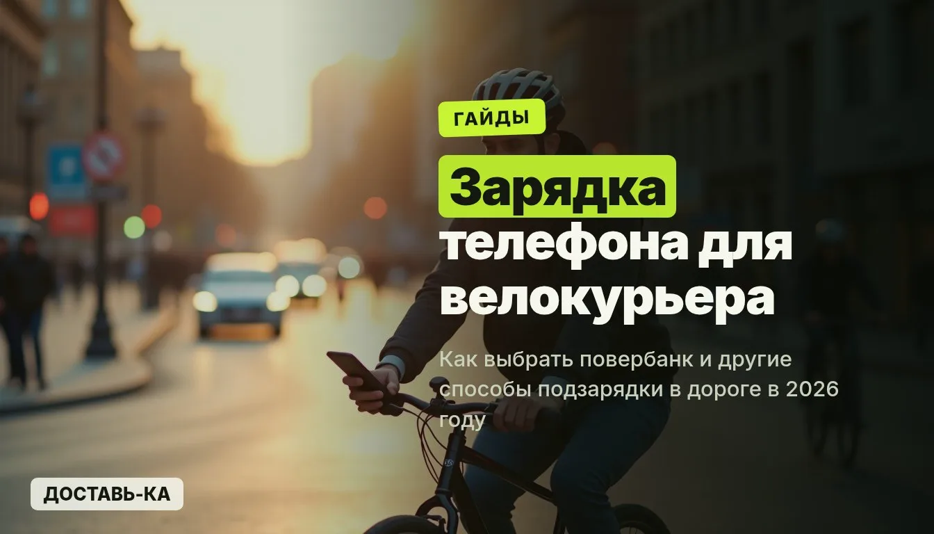 Повербанк для велокурьера: как зарядить телефон в дороге 2026