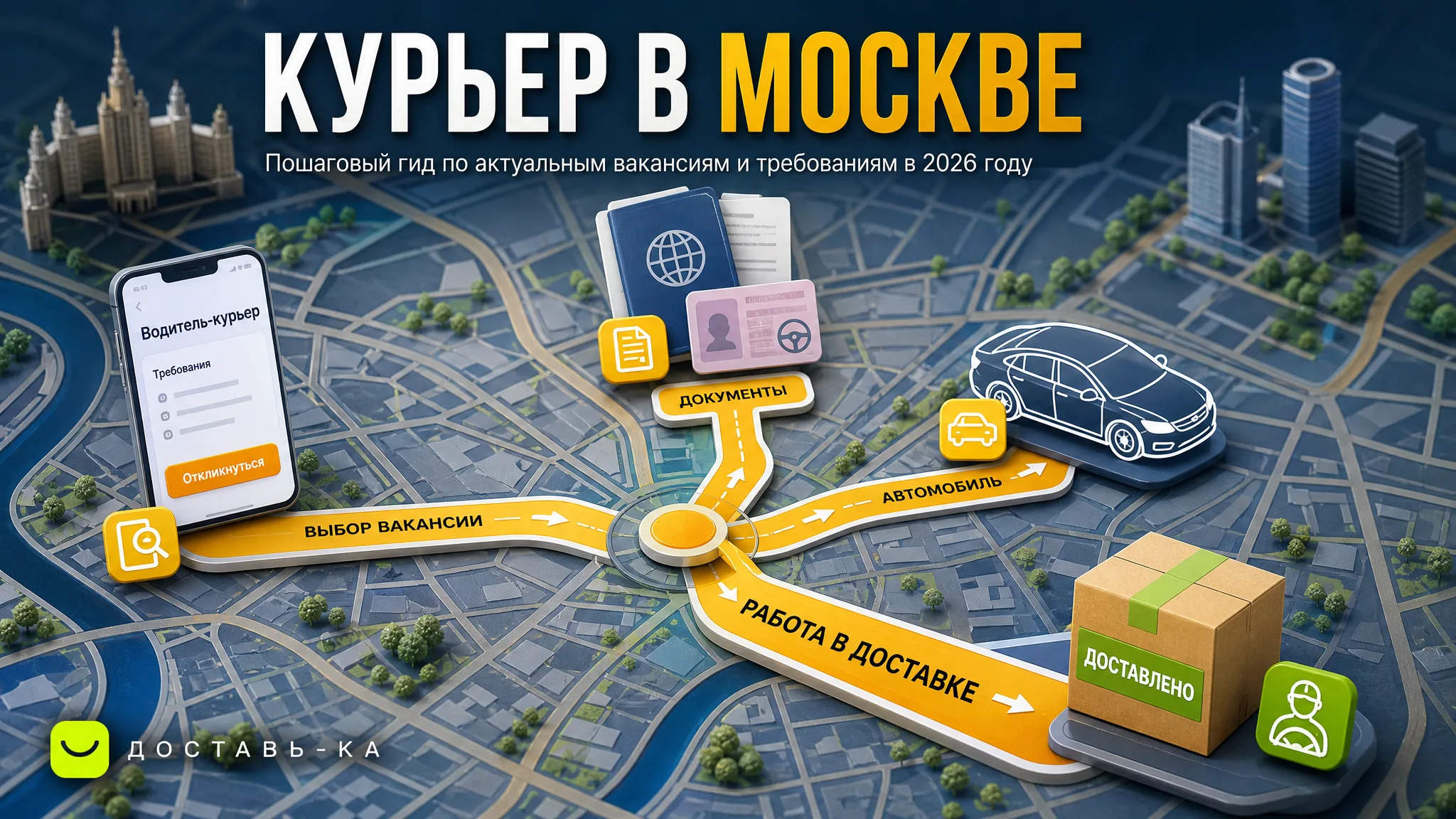 Водитель-курьер в Москве: свежие вакансии и условия работы в 2026 году