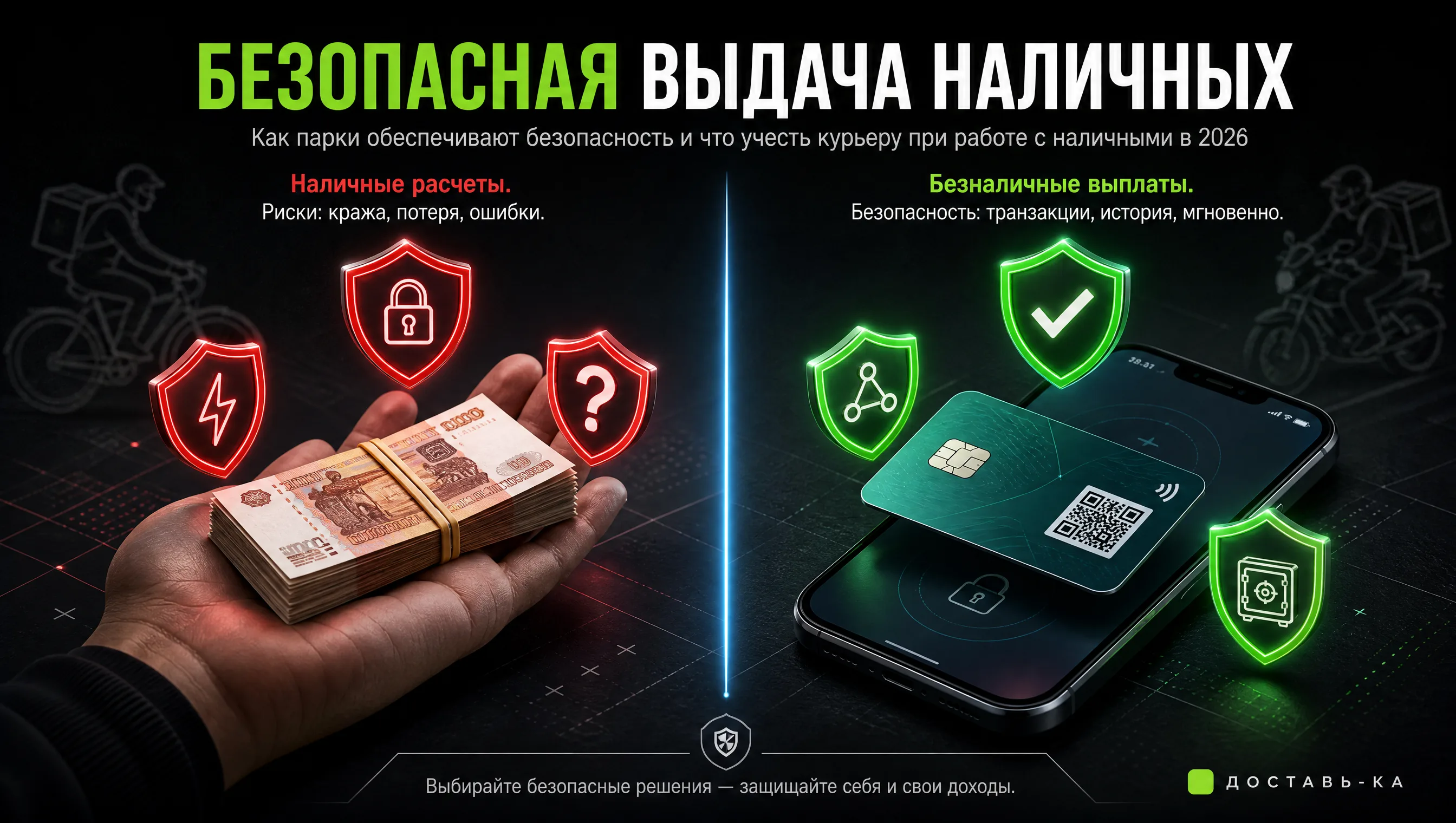Выдача наличных курьерам: правила безопасности в 2026 году