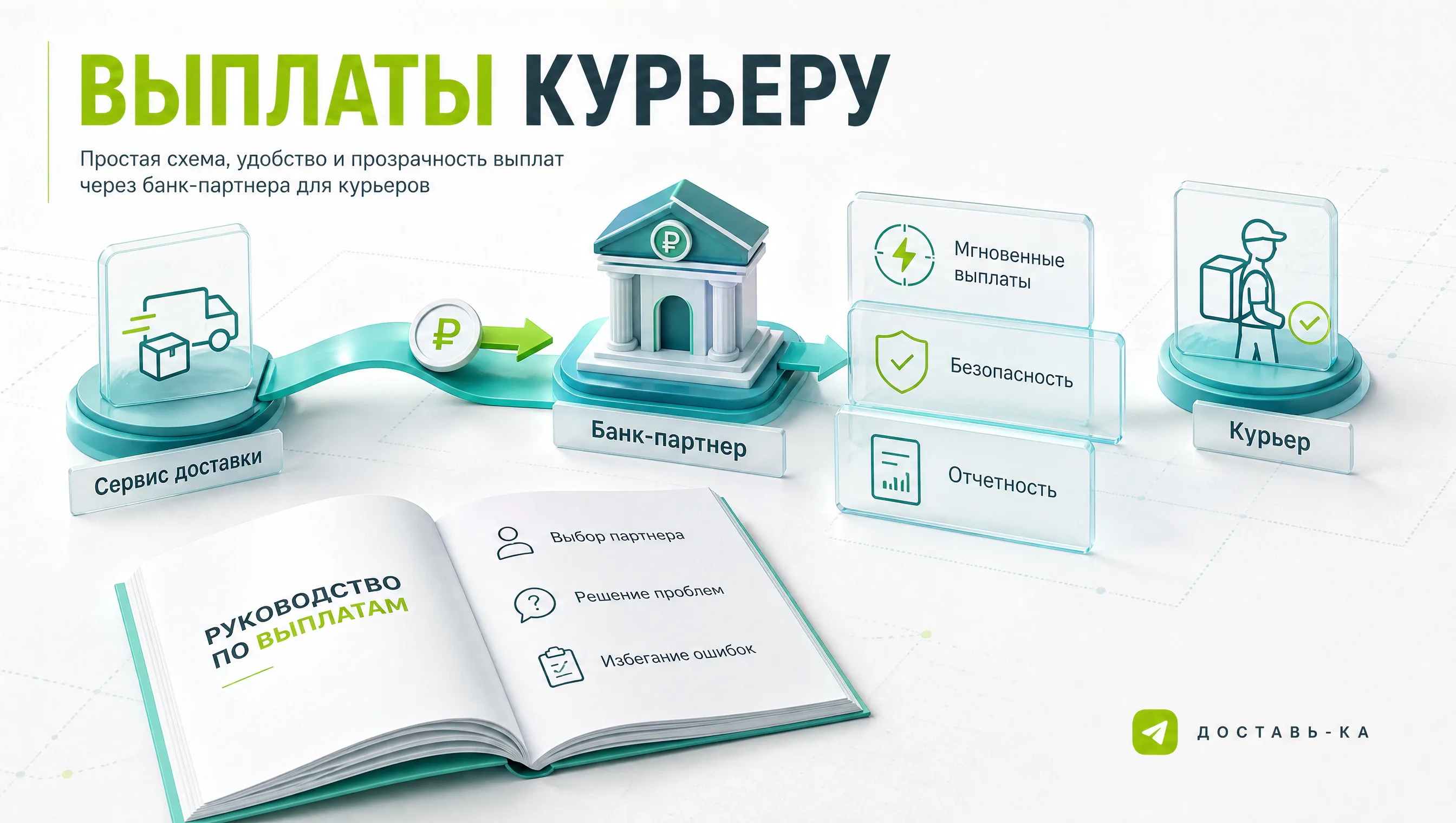 Выплаты курьеру через банк-партнера: особенности и преимущества в 2026 году