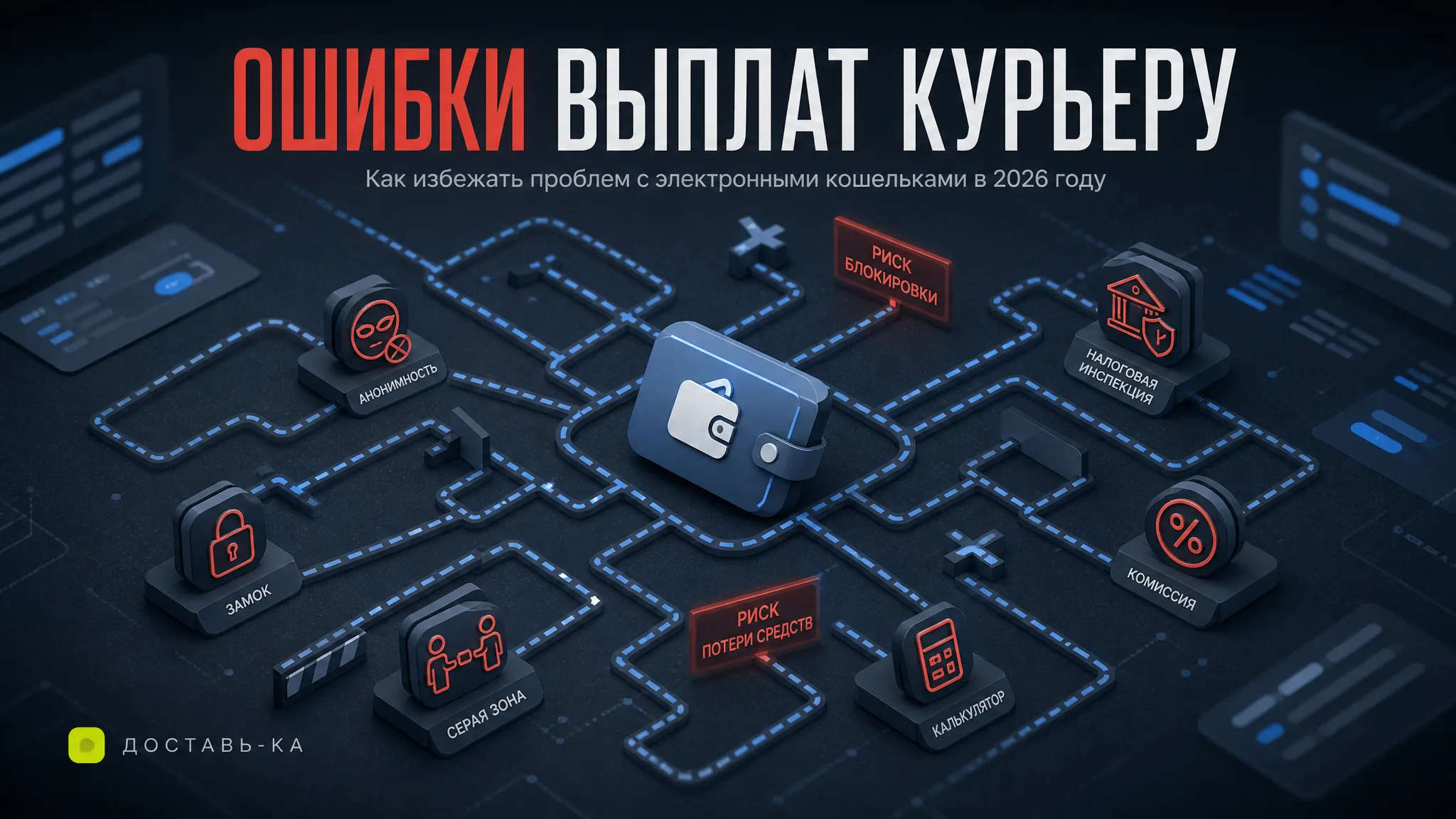 Выплаты курьеру на электронный кошелек: преимущества и риски в 2026 году