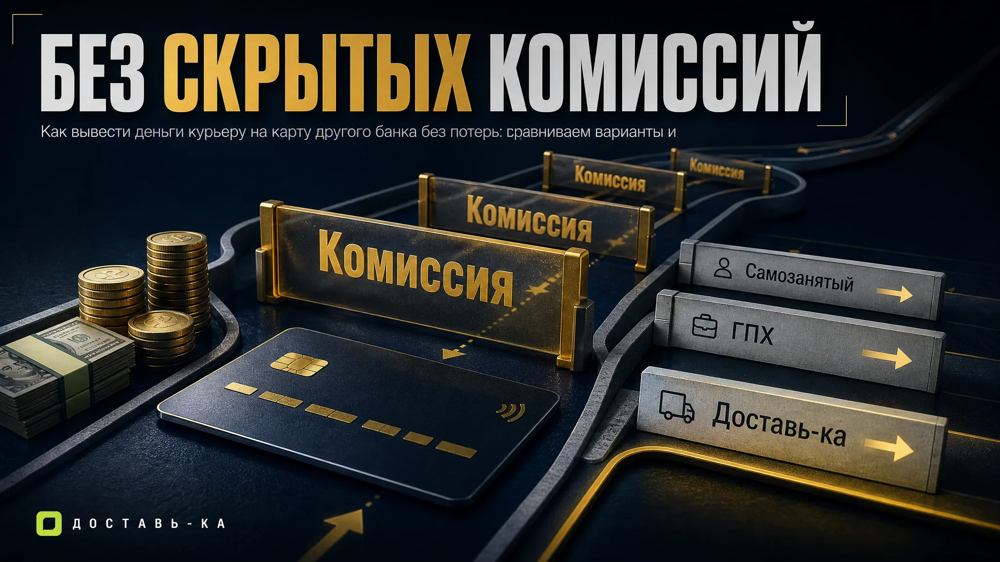 Вывод денег курьеру на другую карту: скрытые комиссии 2026