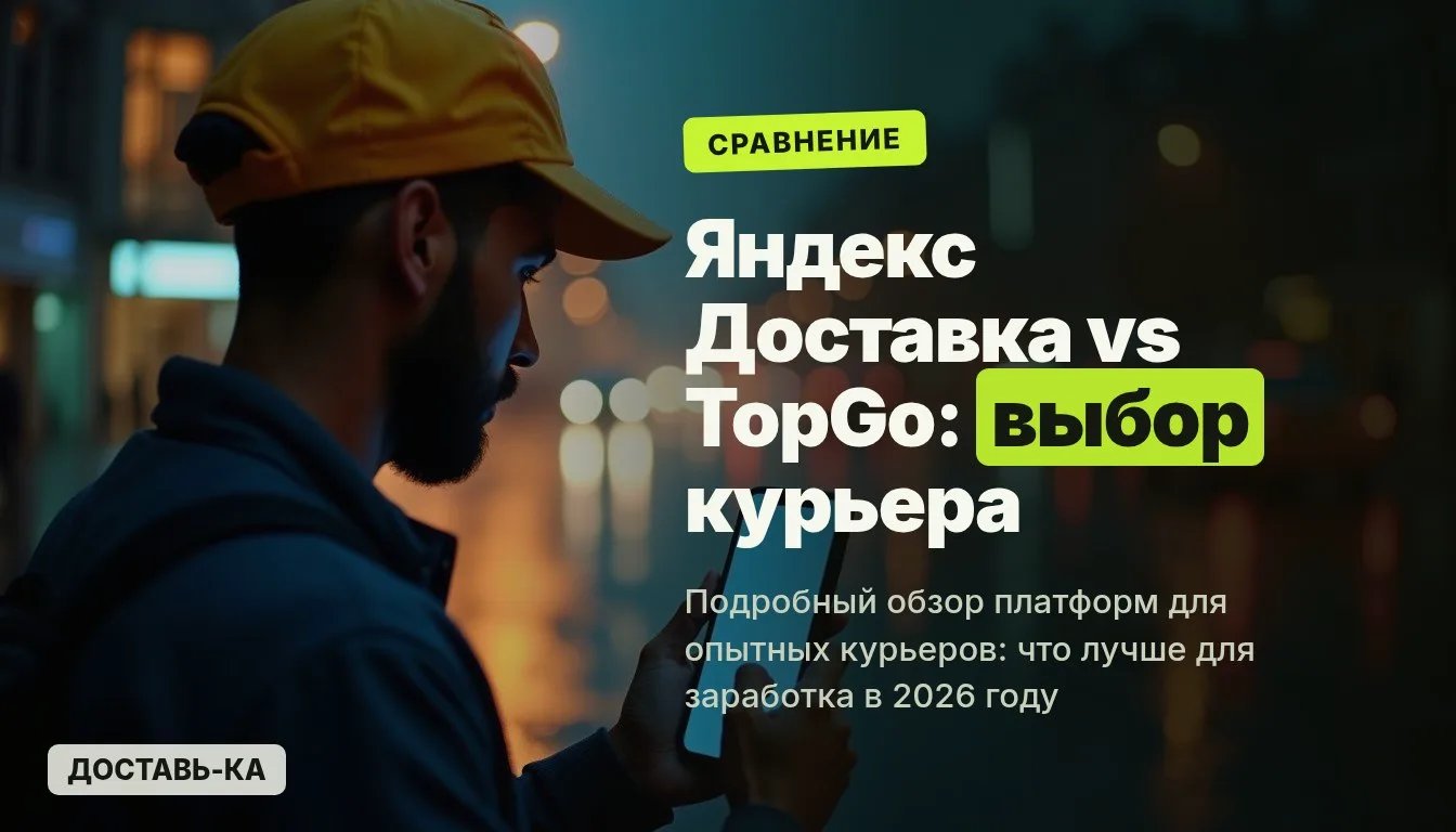 Яндекс Доставка или TopGo: что лучше курьеру в 2026 году? Полный обзор