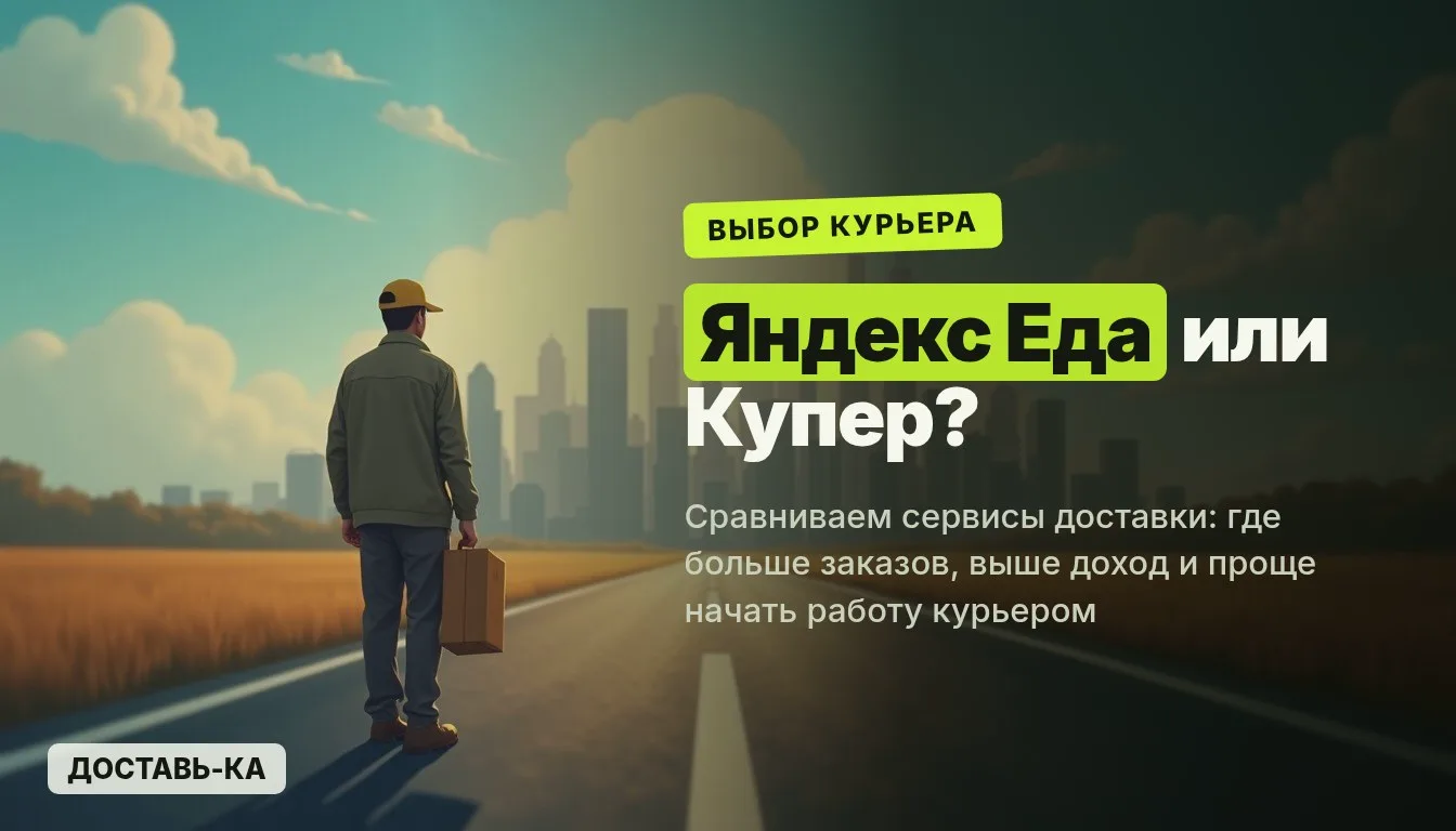 Яндекс Еда или Купер: где выгоднее работать курьером в 2026 году