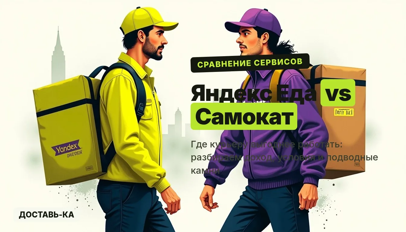Яндекс Еда или Самокат: где выгоднее работать курьером в 2026 году