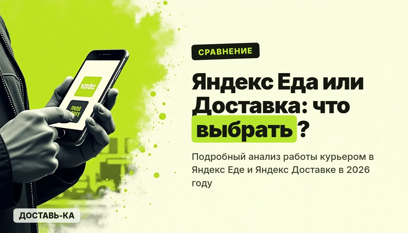 Яндекс Еда или Доставка: что выбрать курьеру в 2026 году