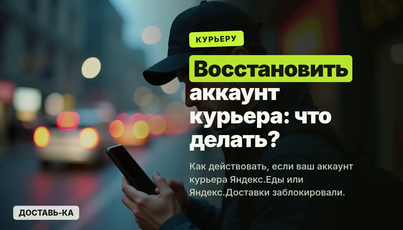 Заблокировали аккаунт курьера: что делать и как восстановить