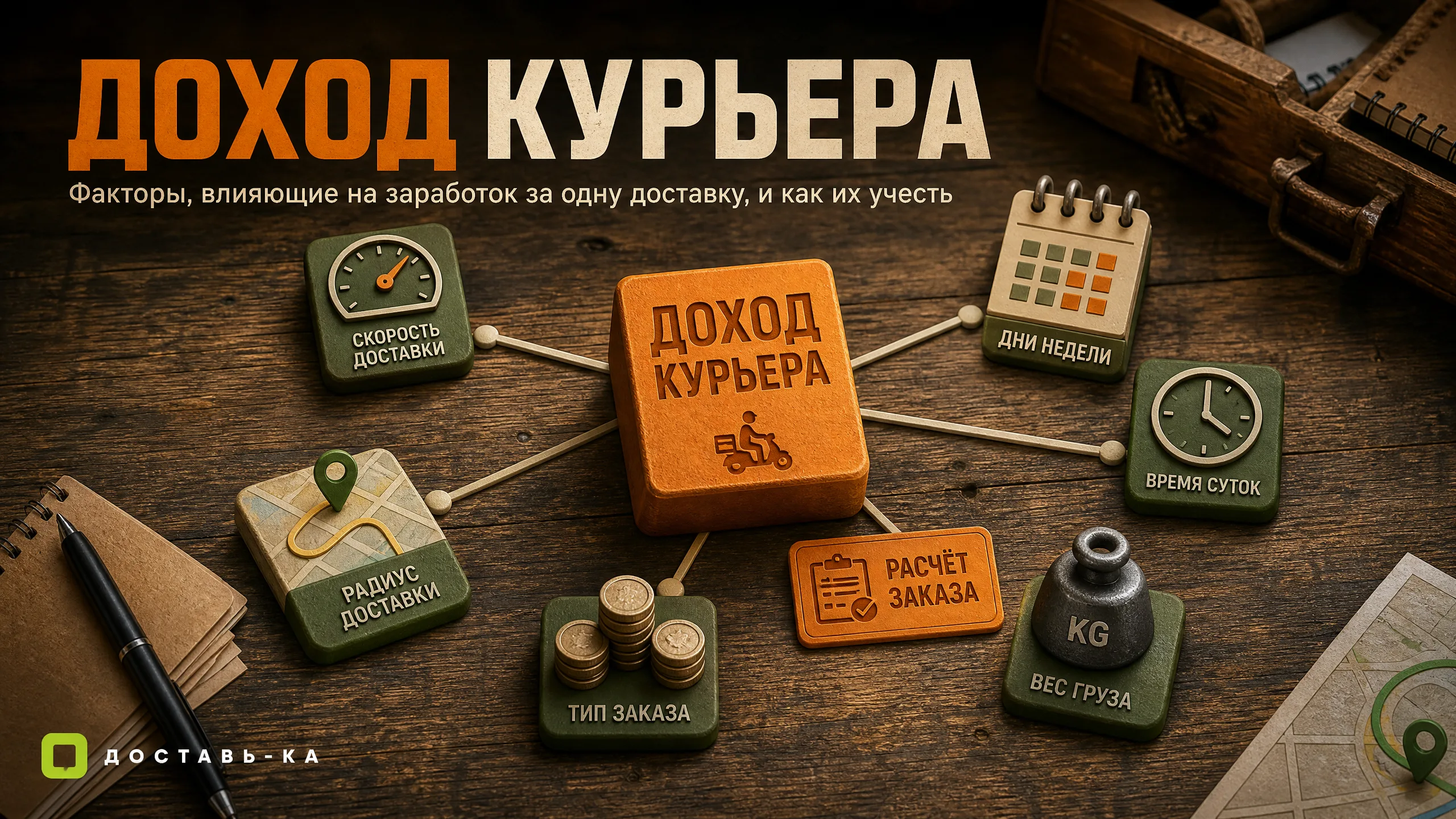 Сколько получает курьер за одну доставку в 2026 году