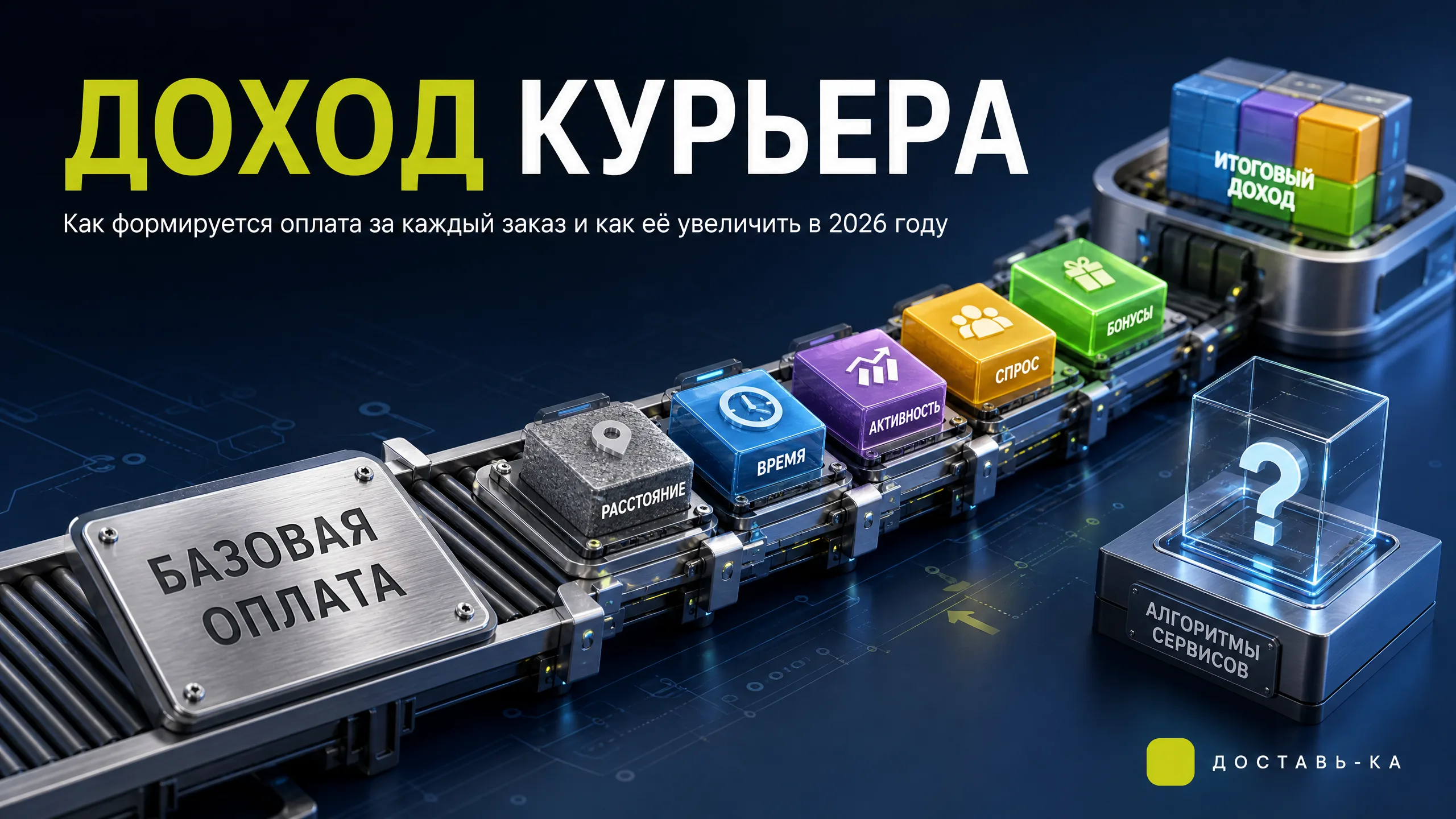 Заработок курьера за заказ: как формируется доход в 2026 году