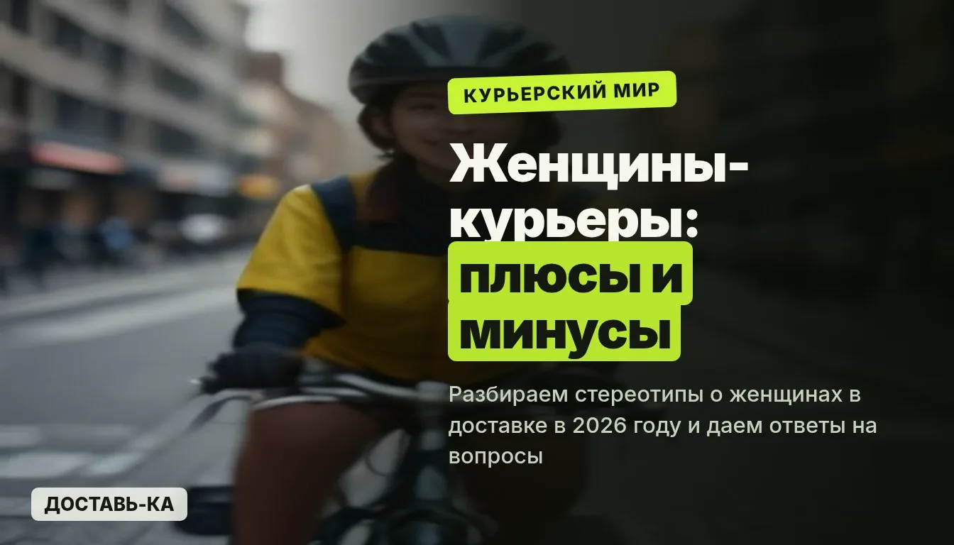 Женщина-курьер: плюсы и минусы работы в доставке в 2026 году