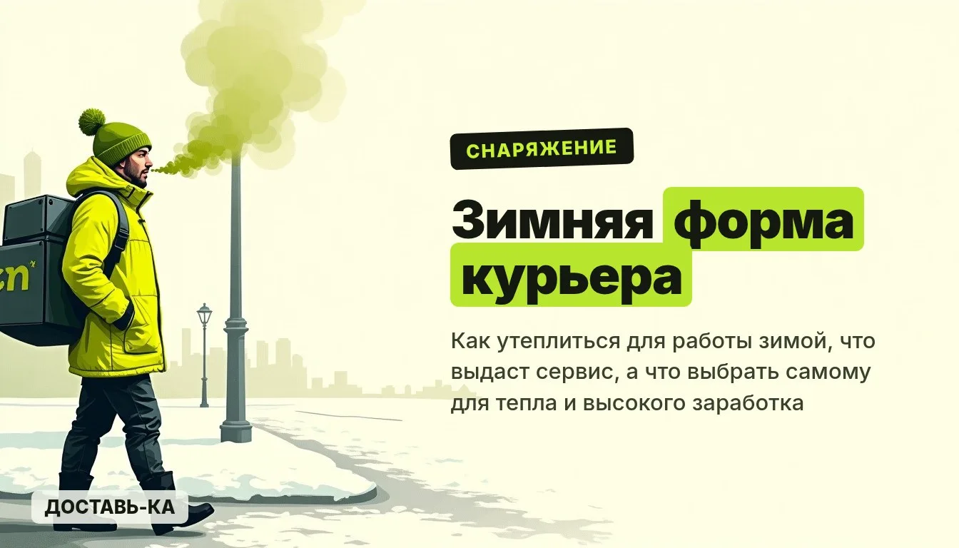 Зимняя форма курьера Яндекс Еды: что выдают и что нужно купить самому в 2026 году